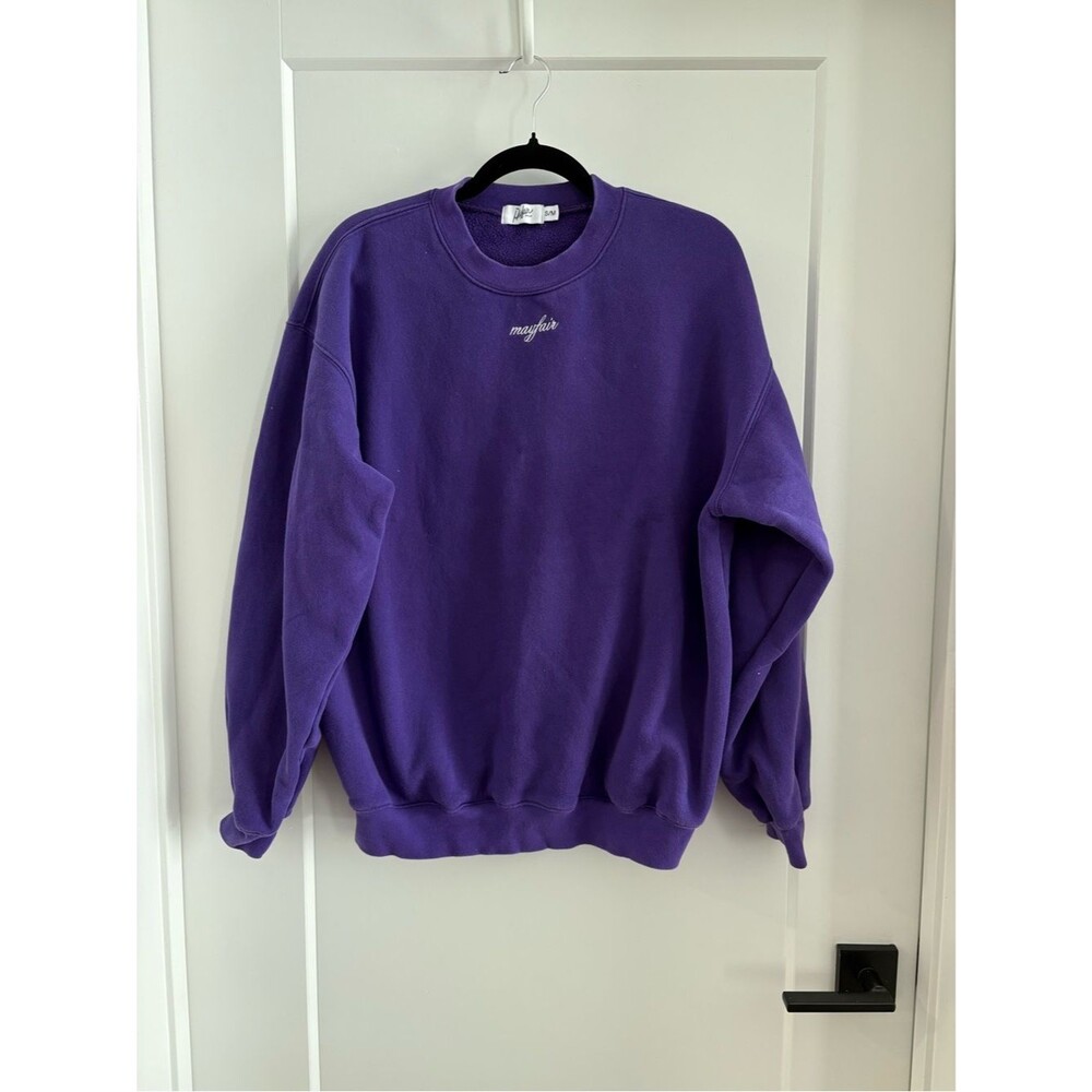 The Mayfair Group Purple 777 Crewneck Sweatshirt